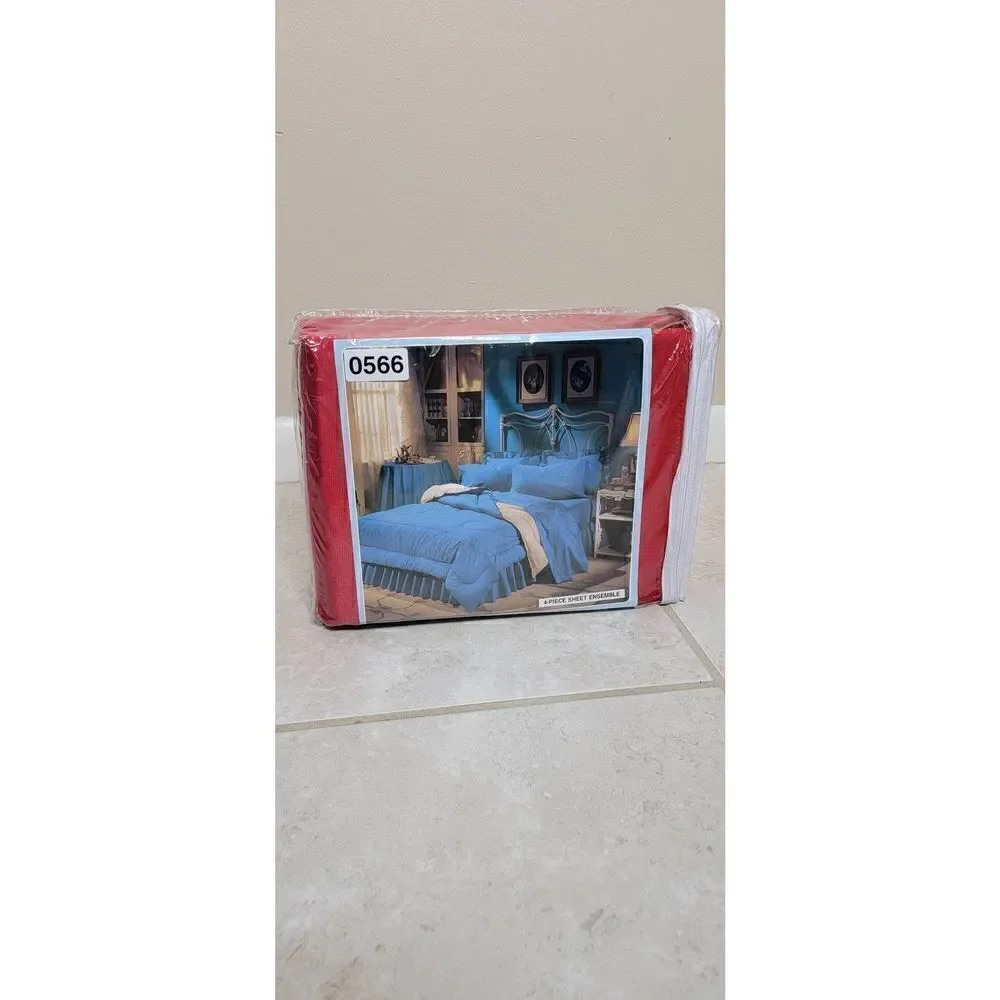 Red Satin Deep Pocket 4 Piece Sheet Set King